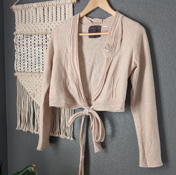 Anthropologie Sweaters - Anthropologie Guinevere Cropped Wrap Sweater